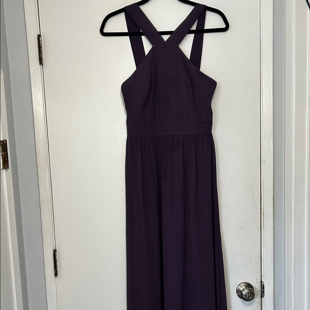 Lulu's Deep Purple Cross-Back Dress Homecoming Dance Formal Party